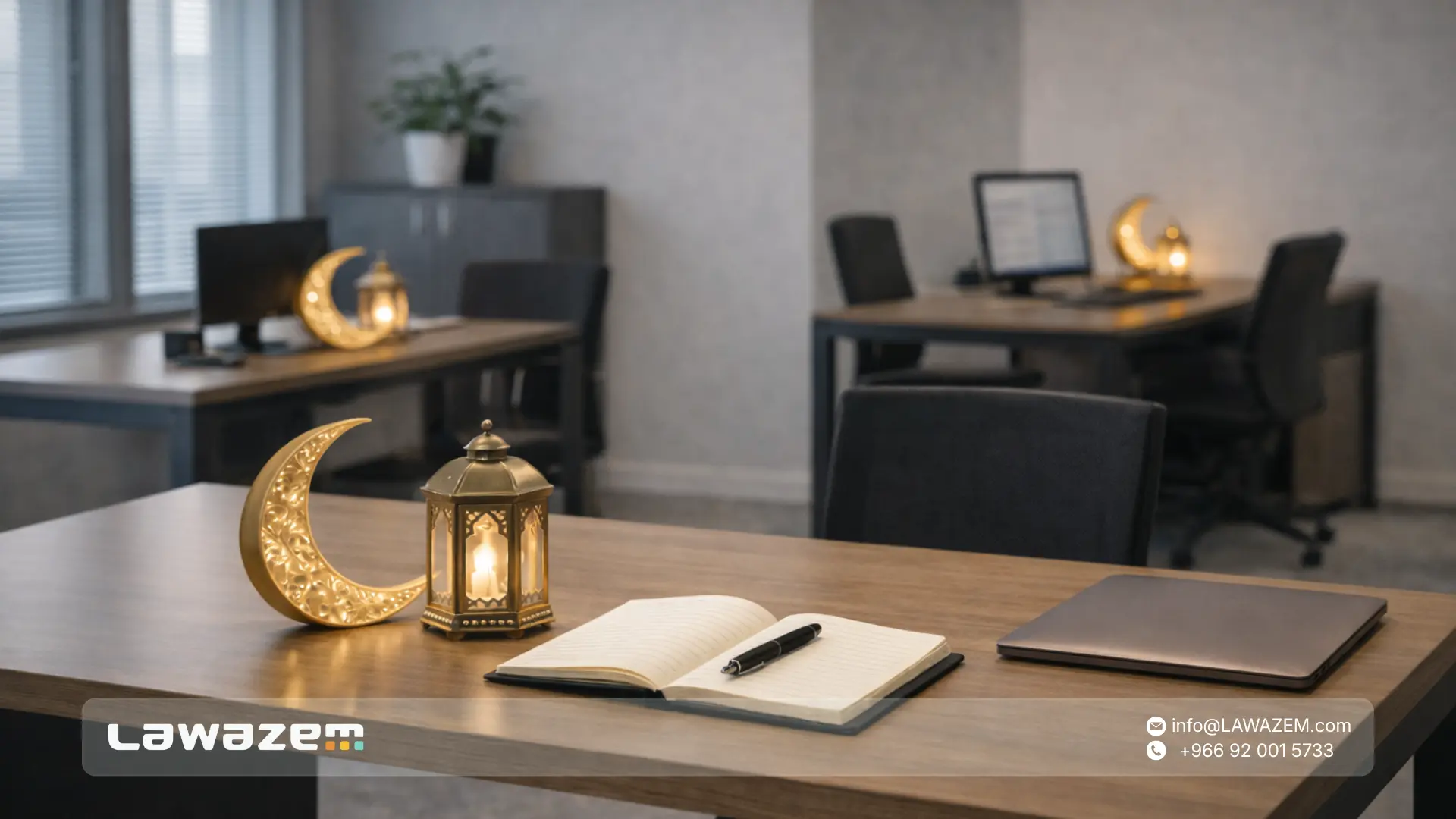 Ramadan decorations in the workplace
