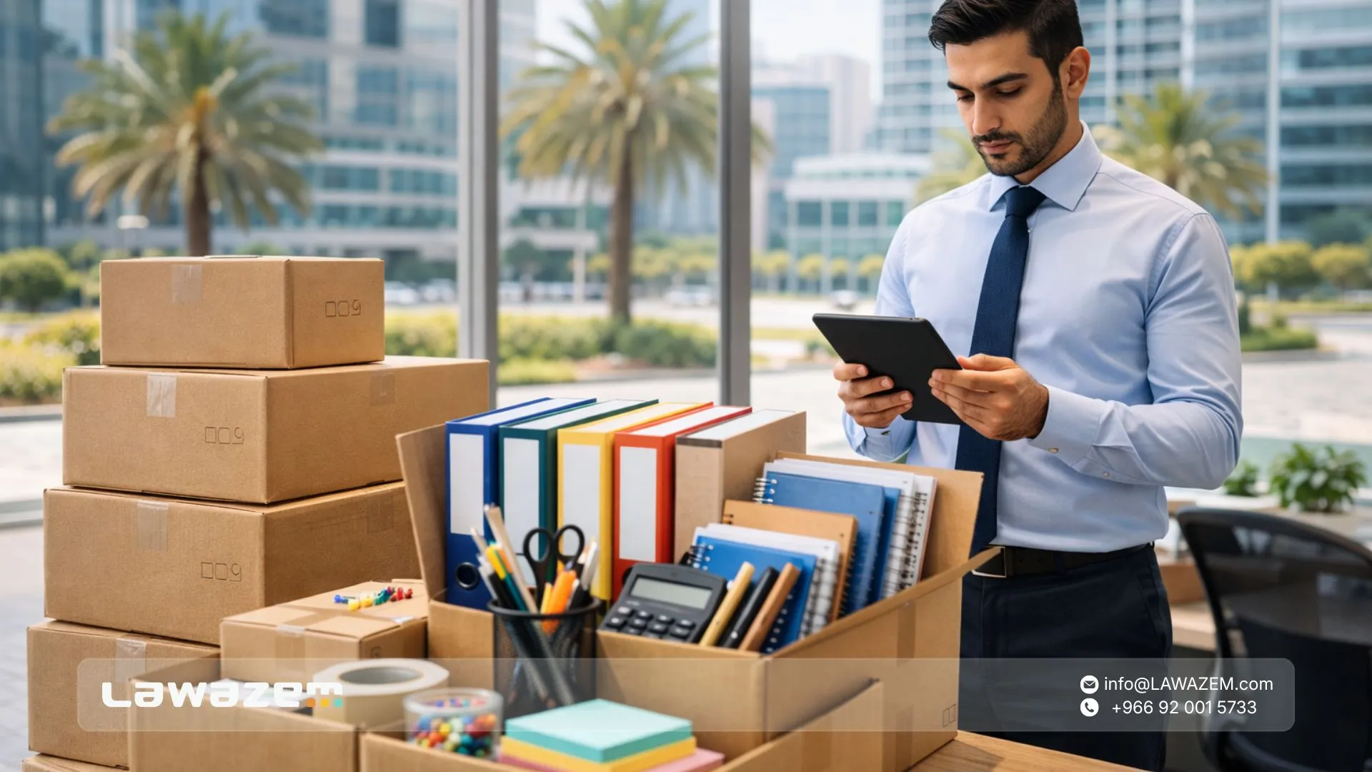 ماذا تشمل المستلزمات والأدوات والقرطاسية في الخبر للشركات؟
